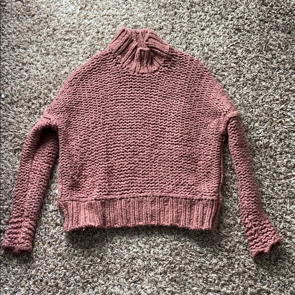 Free People knit pinkish sweater